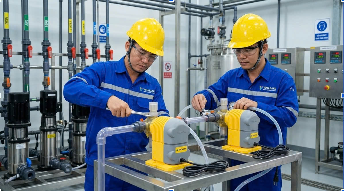 Bơm định lượng Tacmina – Giải pháp chấm dứt sai số hóa chất trong hệ thống xử lý – Pump Pro