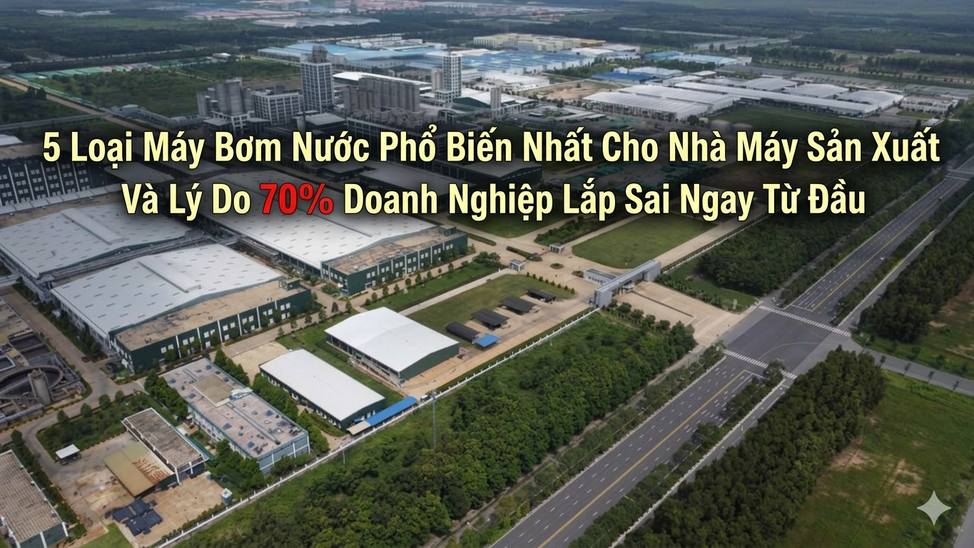 Top 5 Máy Bơm Công Nghiệp Phổ Biến Nhất Cho Nhà Máy Sản Xuất tại Bình Dương – Đồng Nai – Pump Pro