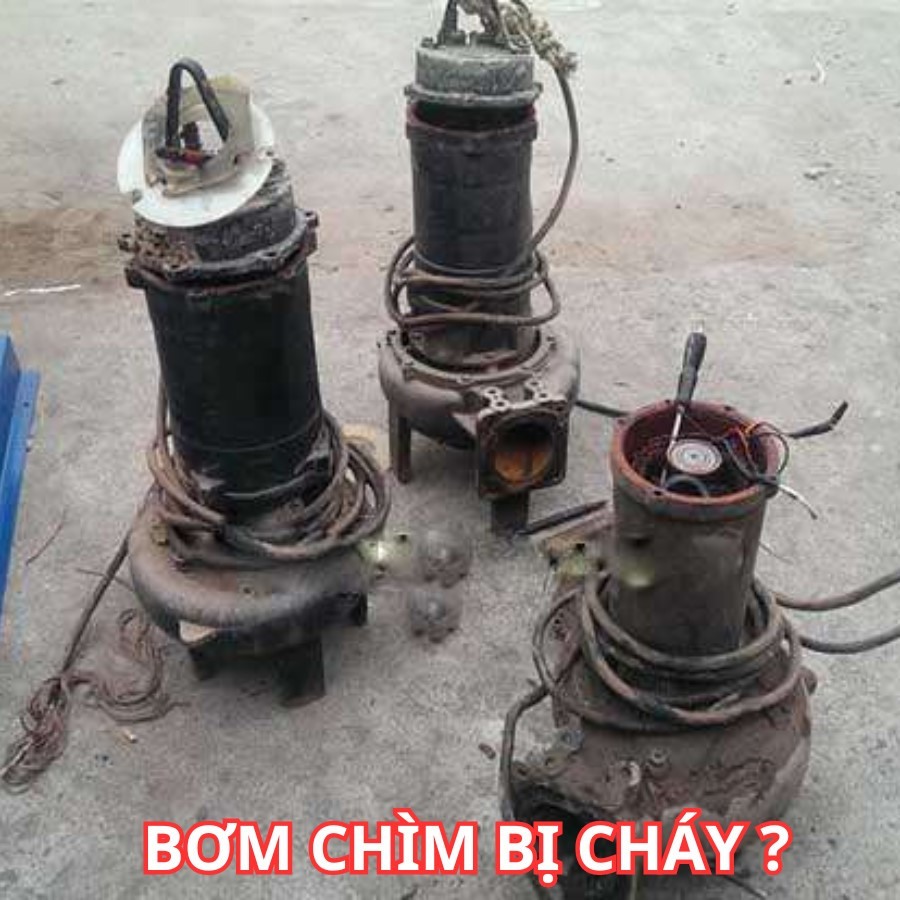 Bơm chìm nước thải bị hỏng