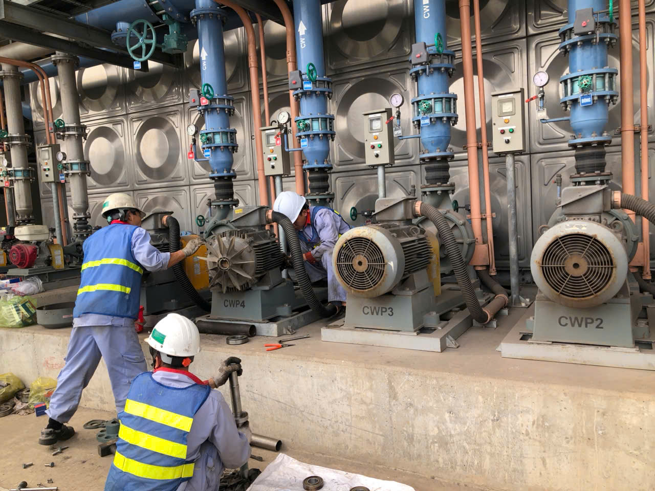 lịch bảo trì bơm nước thải