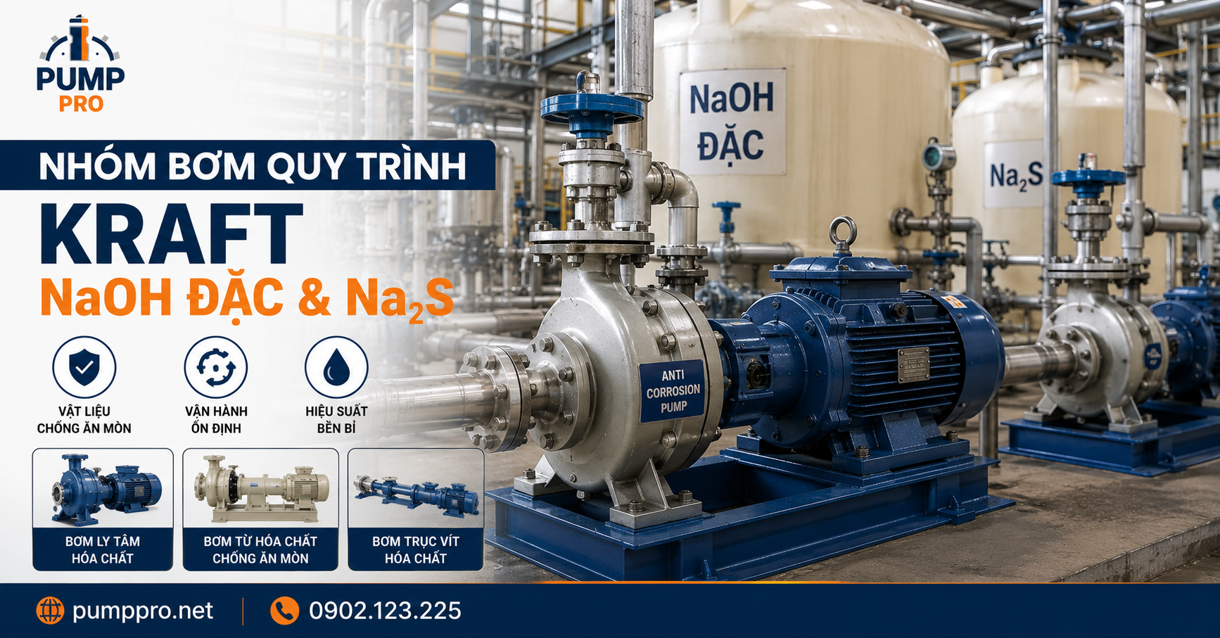 Quy Trình Kraft — NaOH Đặc Và Na₂S | Pump Pro