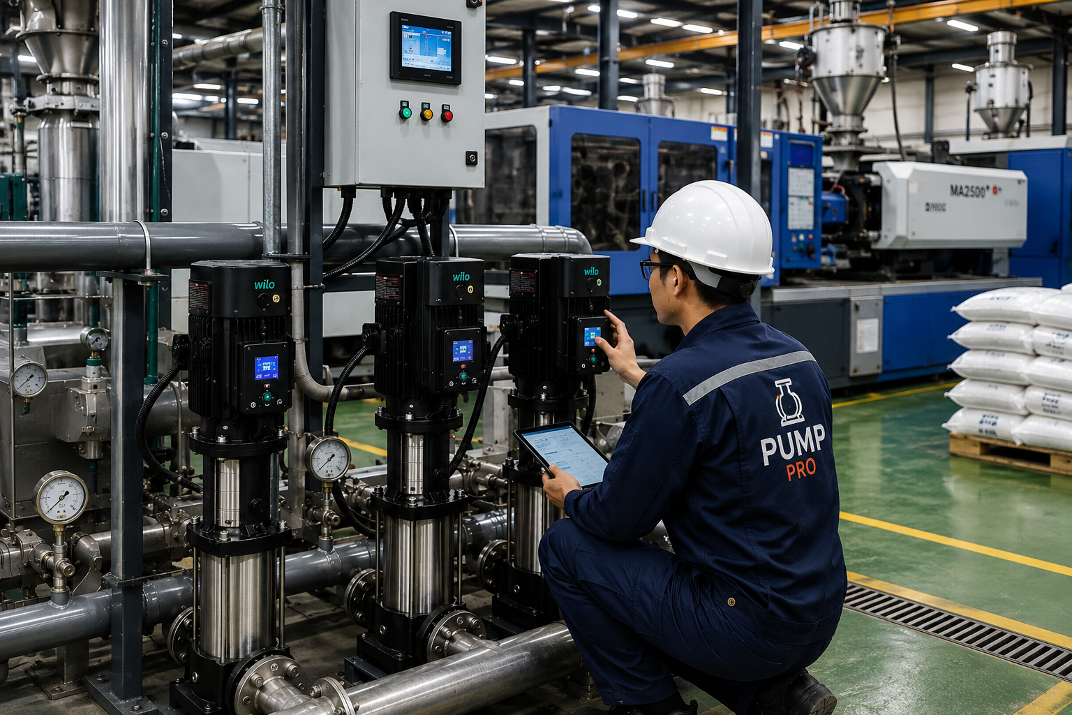 Ứng Dụng Máy Bơm Biến Tần Trong Nhà Máy: Thực Phẩm, Nhựa, Điện Tử, Bao Bì, Nước Thải – hình 3 – Pump Pro