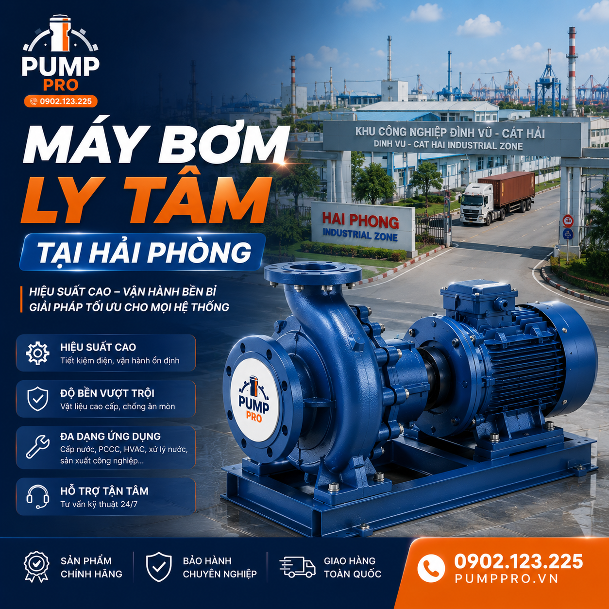 Máy bơm ly tâm tại Hải Phòng