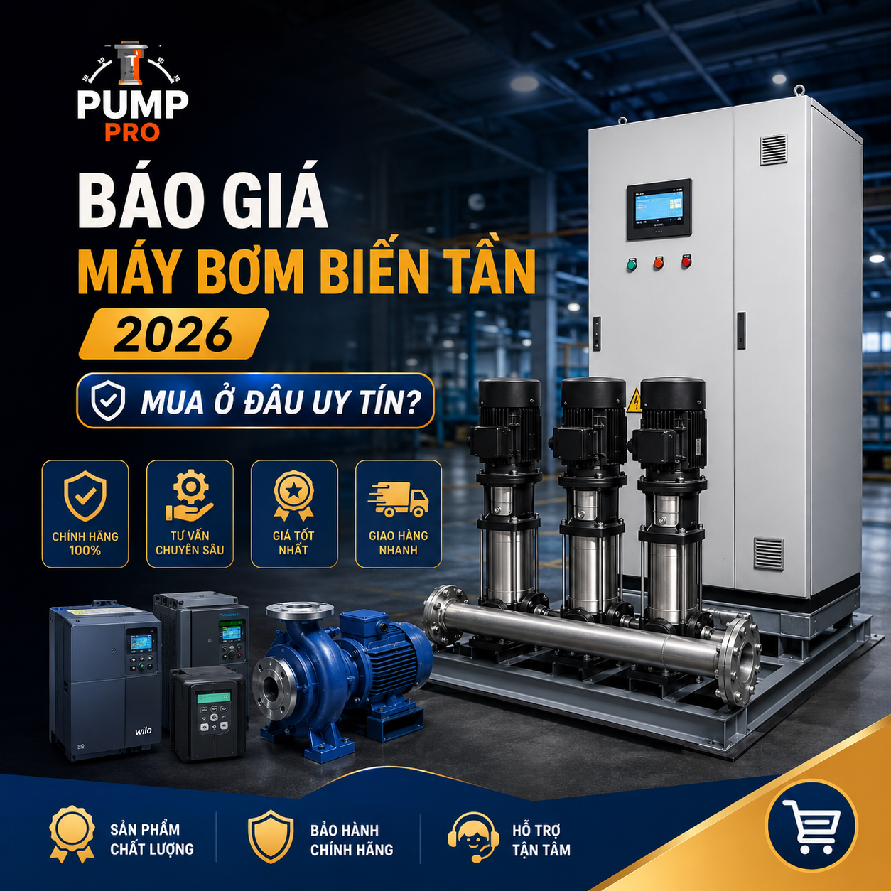 Báo Giá Máy Bơm Biến Tần 2026 — Bảng Giá Đầy Đủ & Mua Ở Đâu Uy Tín? – hình 2 – Pump Pro