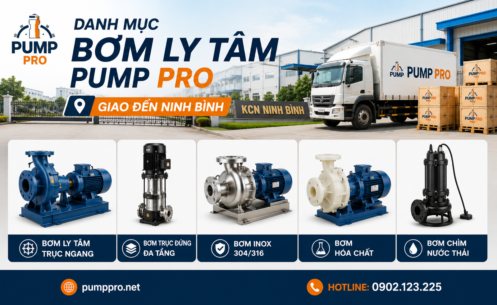 Danh mục bơm ly tâm tại Ninh Bình
