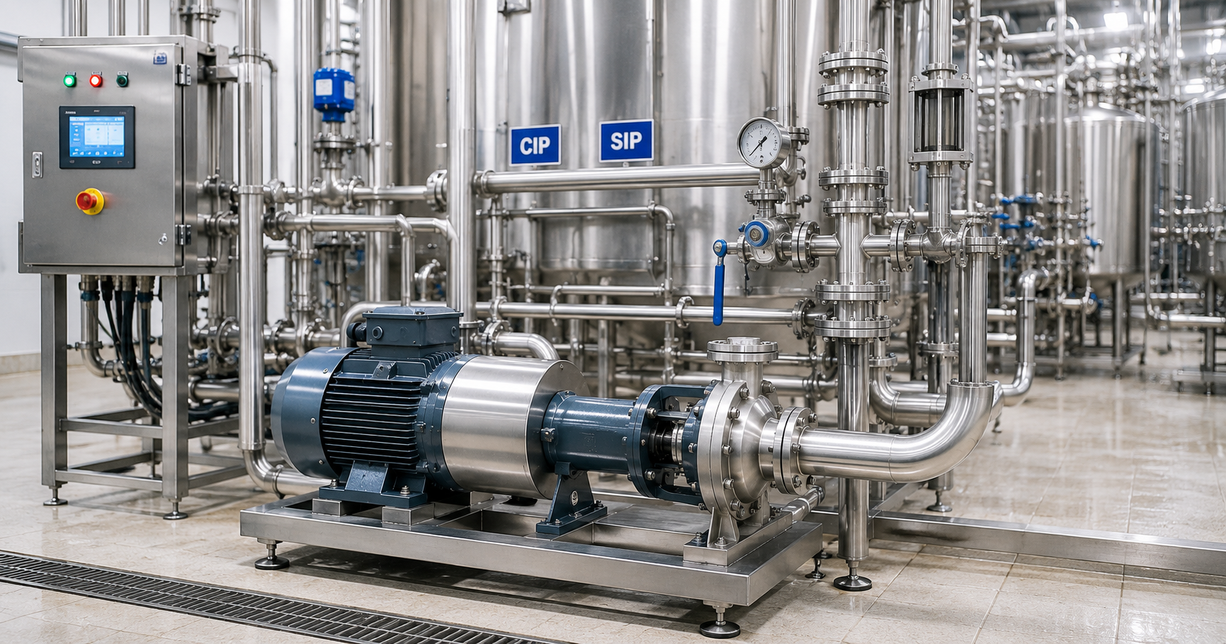 Hệ thống CIP tại Nhà Máy Sữa | Pump Pro