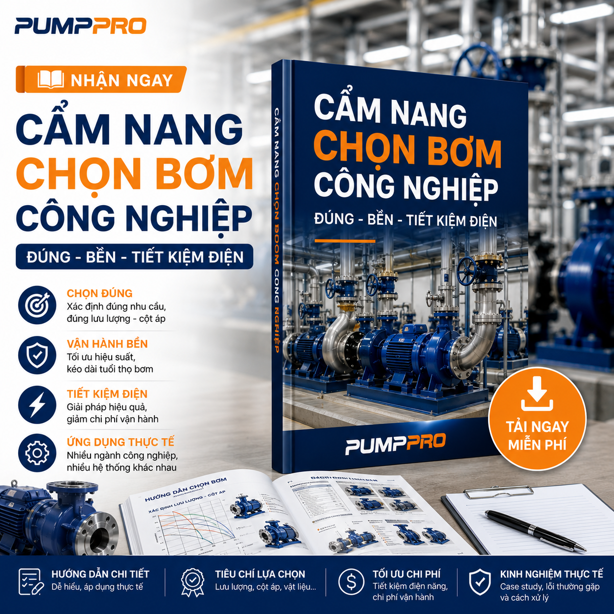 Cẩm nang chọn bơm công nghiệp | Pump Pro