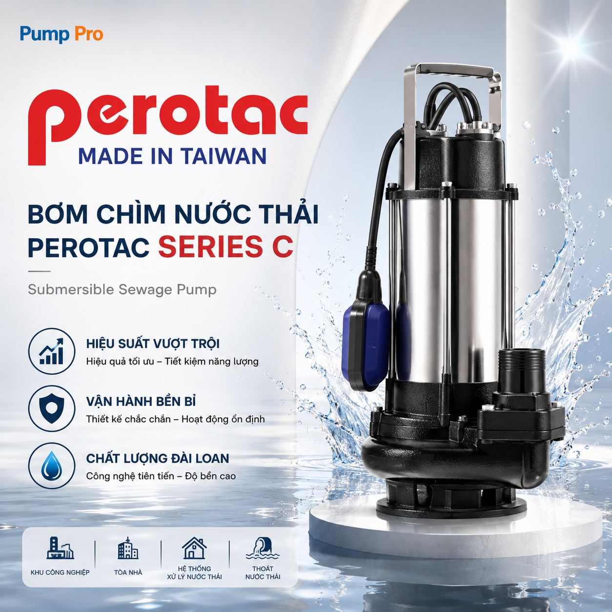 Bơm chìm nước thải tại Hải Phòng | Pump Pro