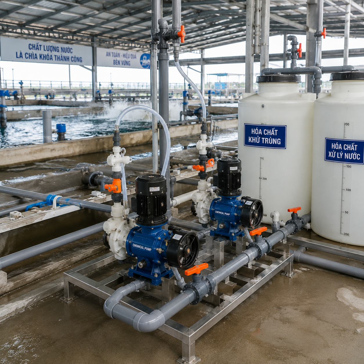 Bơm Hóa Chất Nghành Thủy Sản | Pump Pro