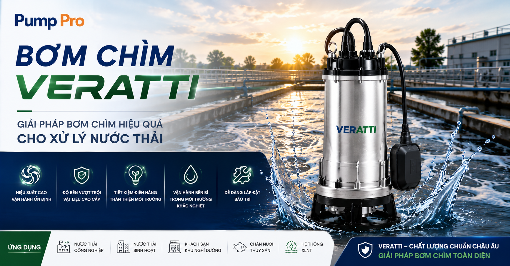 Bơm chìm Veratti từ Pump Pro