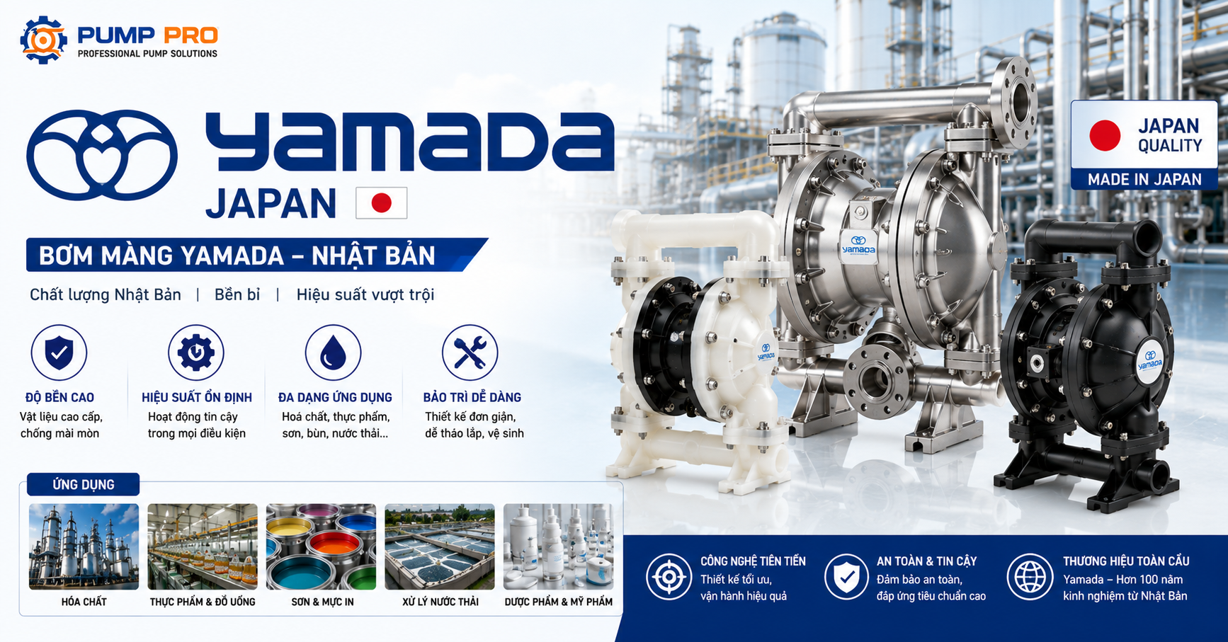 Bơm màng Yamada Nhật Bản | Pump Pro