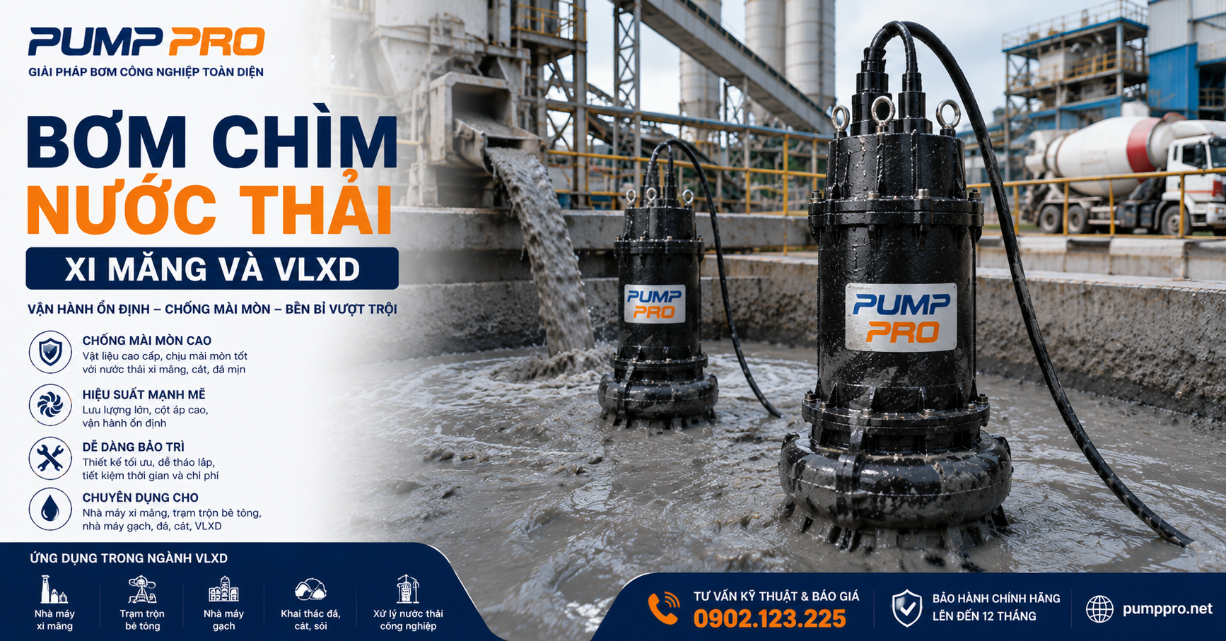 Nhà máy VLXD | Pump Pro