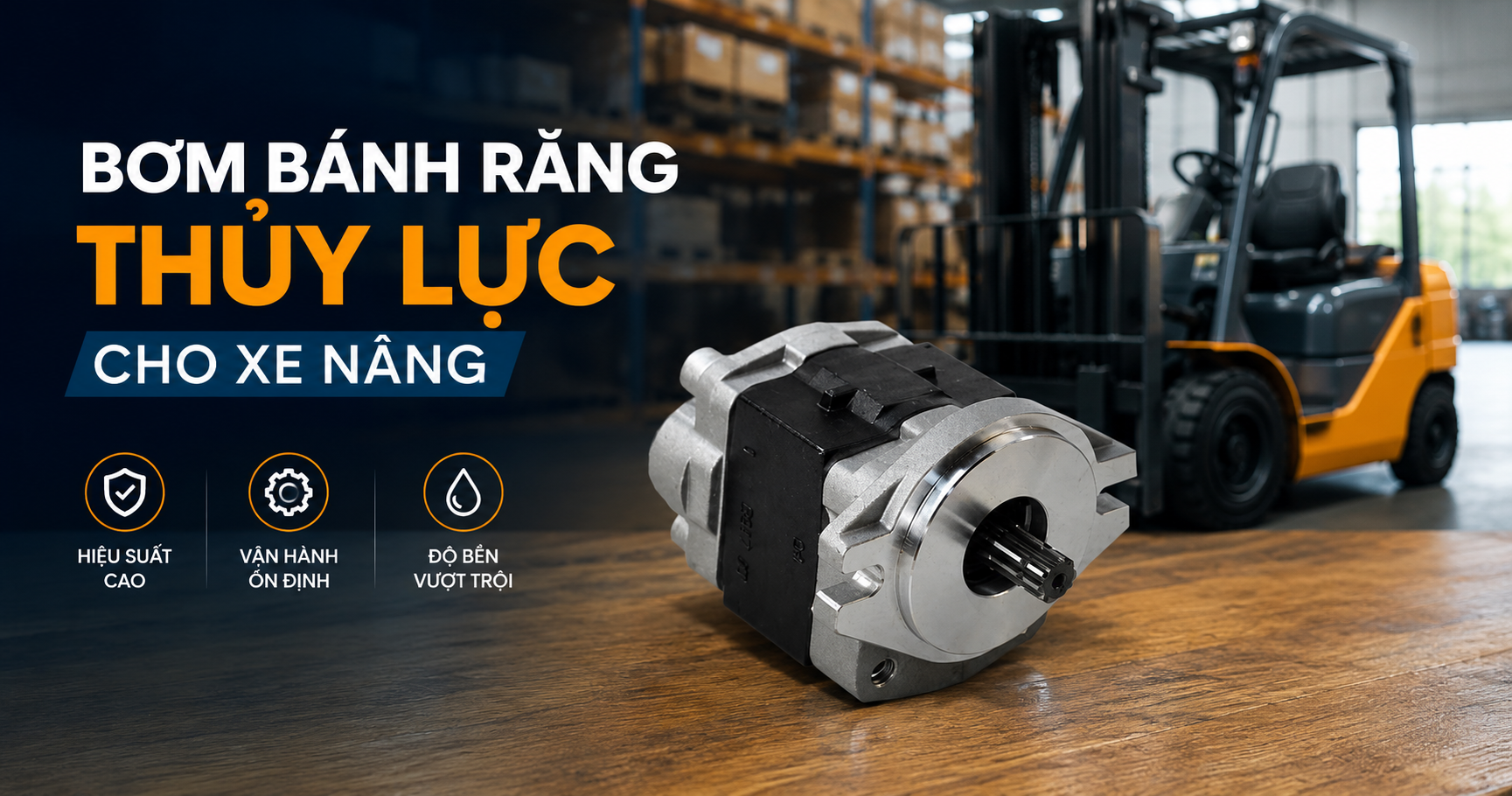 Nguyên nhân khiến bơm thủy lực xe nâng hỏng