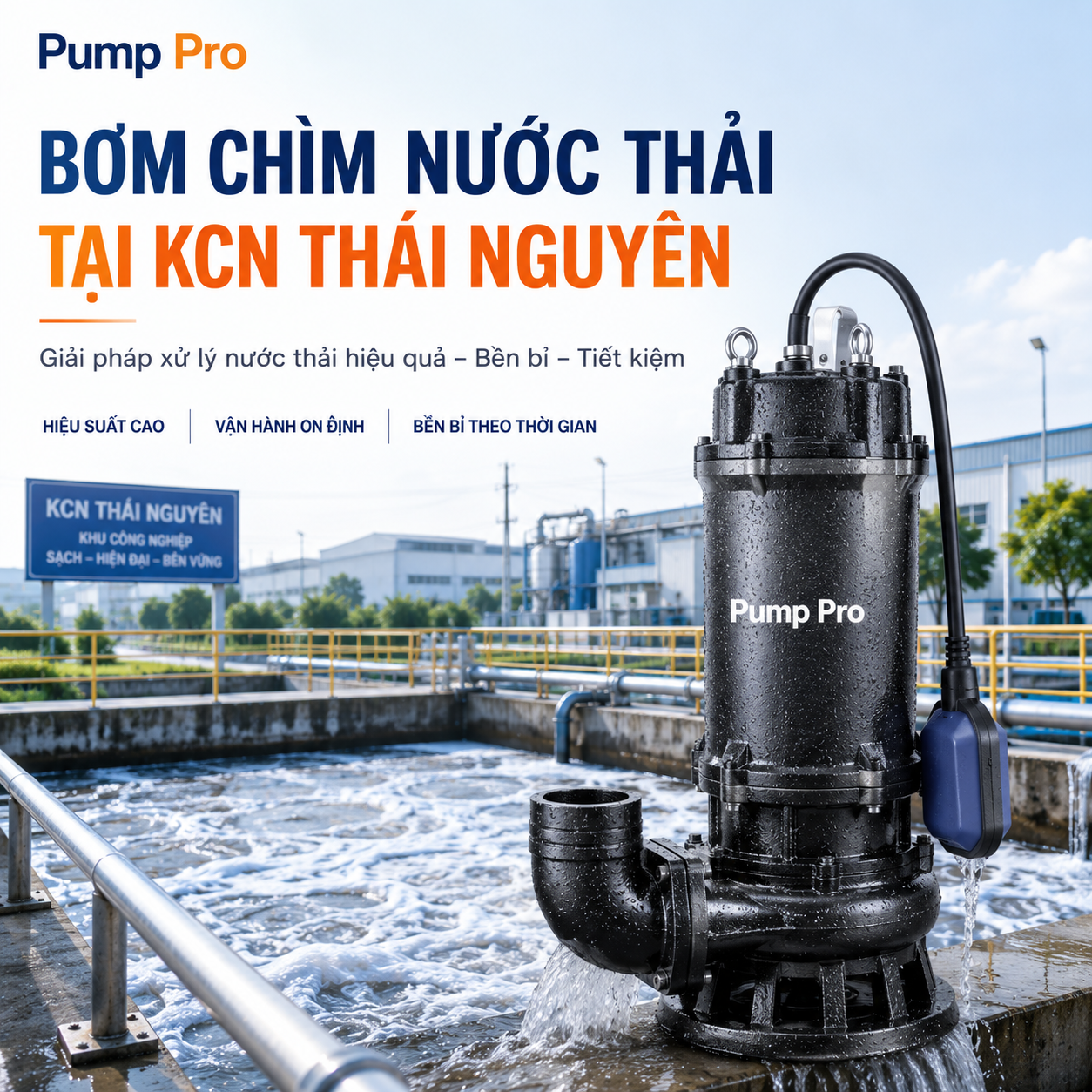 Bơm Chìm Nước Thải Tại Thái Nguyên | Pump Pro