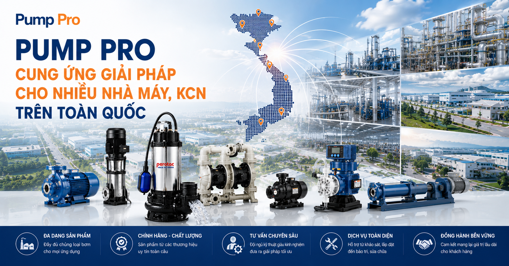 Pump Pro phân phối chính hãng các dòng bơm