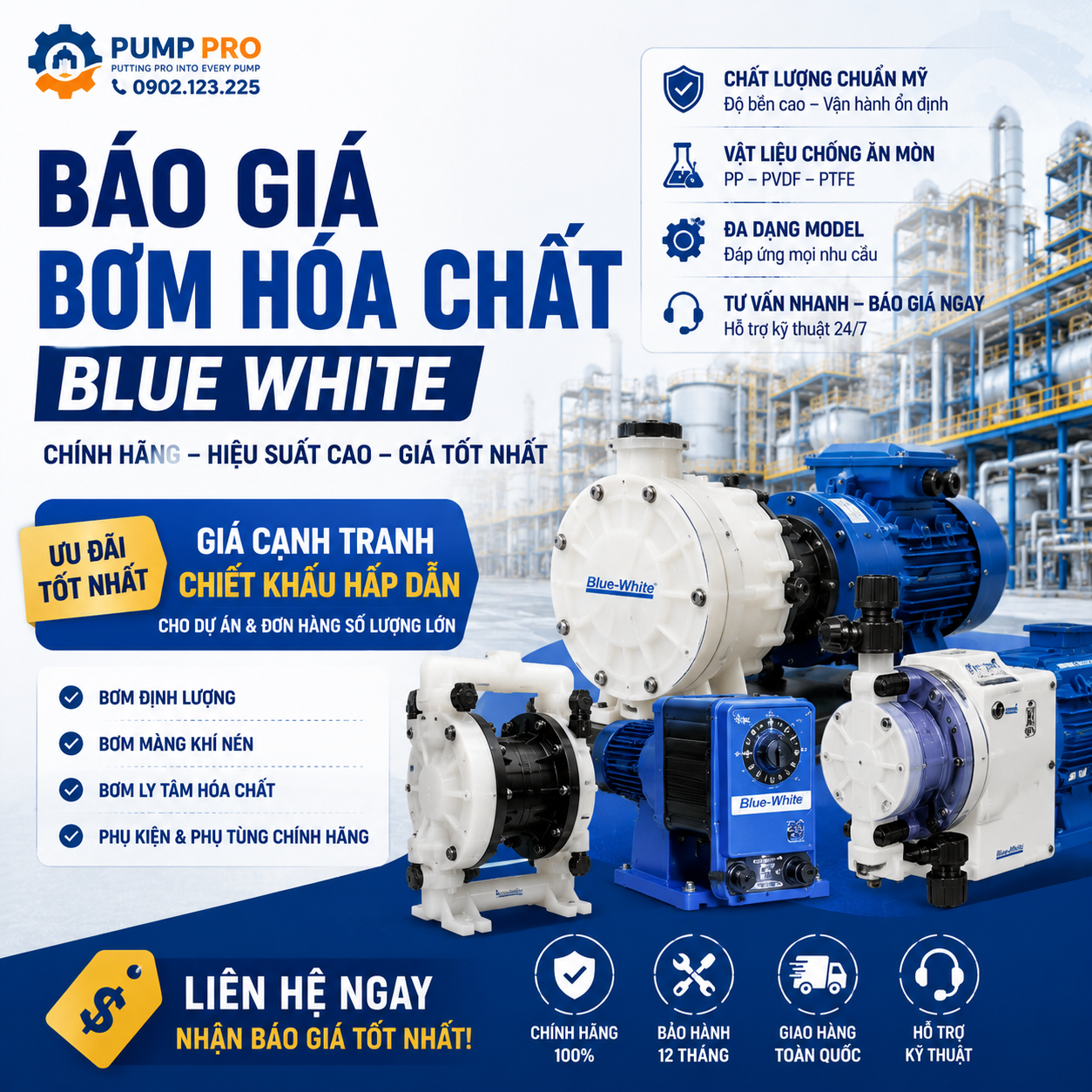 Báo Giá Bơm Định Lượng Blue-White 2026