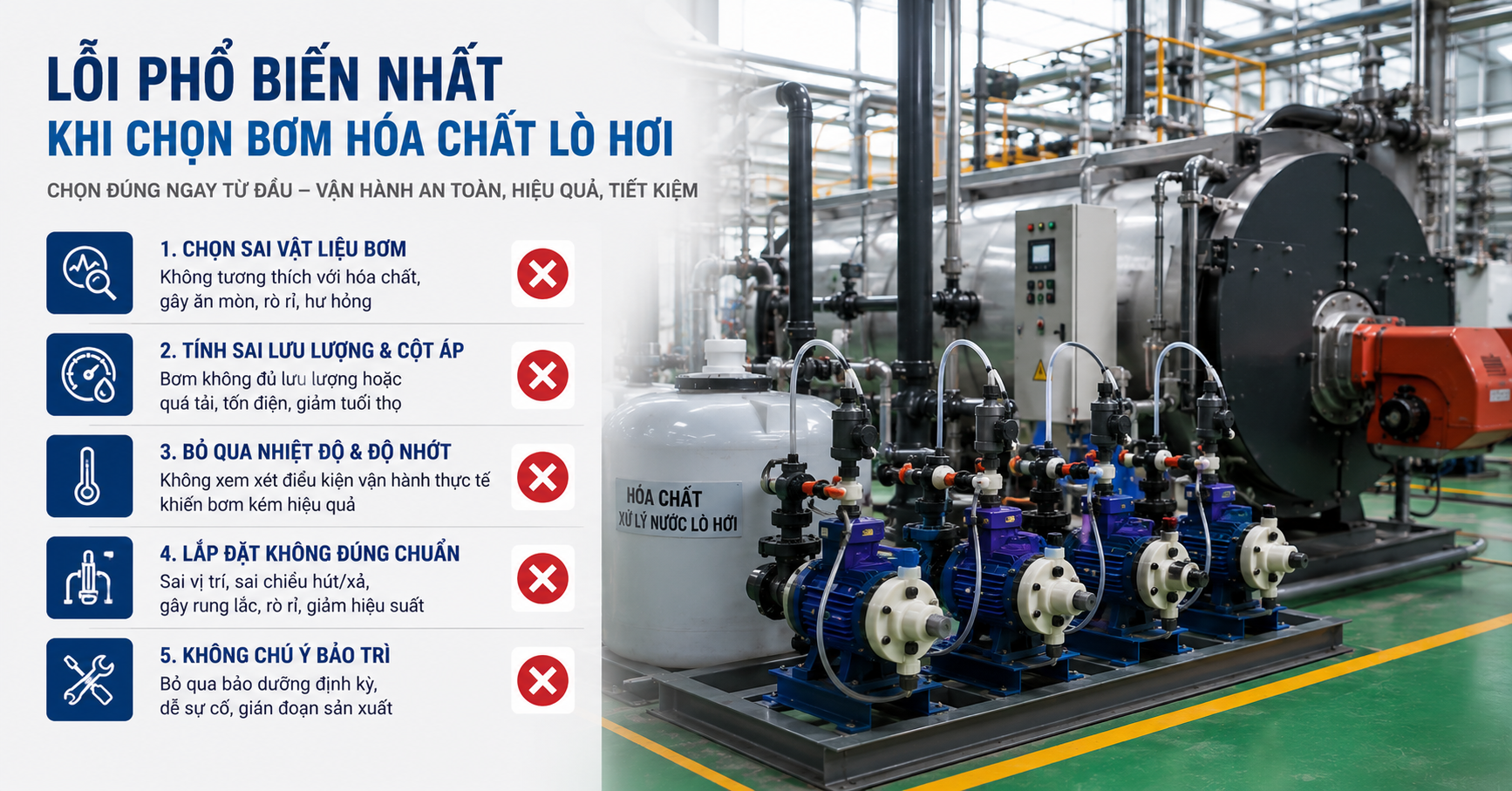 Lỗi thường gặp nhất ở bơm lò hơi | Pump Pro