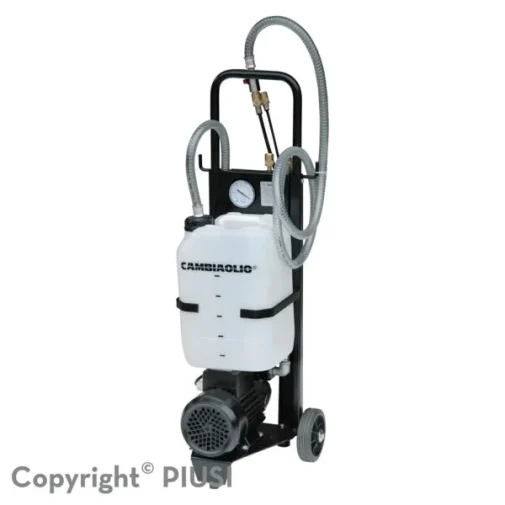 Máy hút dầu thải bằng điện kèm bình chứa và xe đẩy PIUSI Cambiaolio Oil changer | Pump Pro