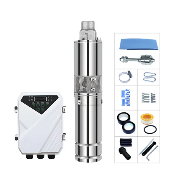 Máy bơm giếng khoan năng lượng mặt trời trục vít 3 inch 120W/210W/500W Máy bơm giếng khoan năng lượng mặt trời trục vít 3 inch 120W/210W/500W | Pump Pro