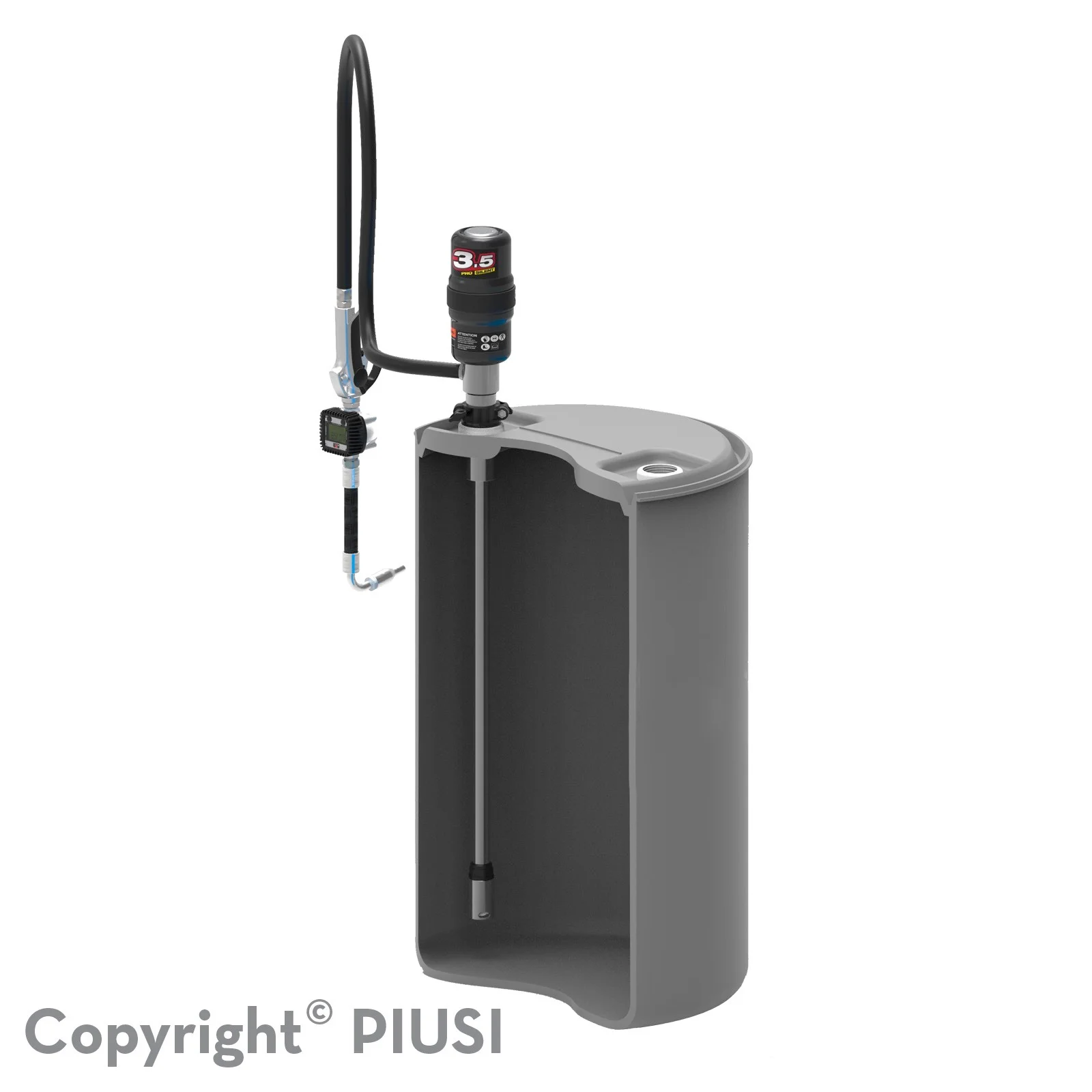 Bộ bơm dầu nhớt khí nén PIUSI Oil Drum Kit 200 3.5 without meter Bộ bơm dầu nhớt khí nén PIUSI Oil Drum Kit 200 3.5 without meter | Pump Pro