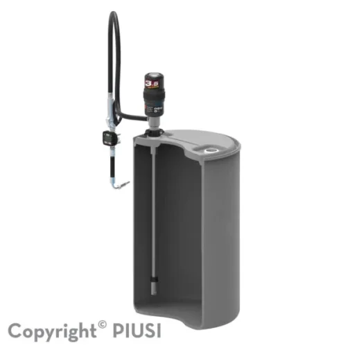 Bộ bơm dầu nhớt khí nén PIUSI Oil Wall Drum Kit 200 5.5 w meter HR | Pump Pro