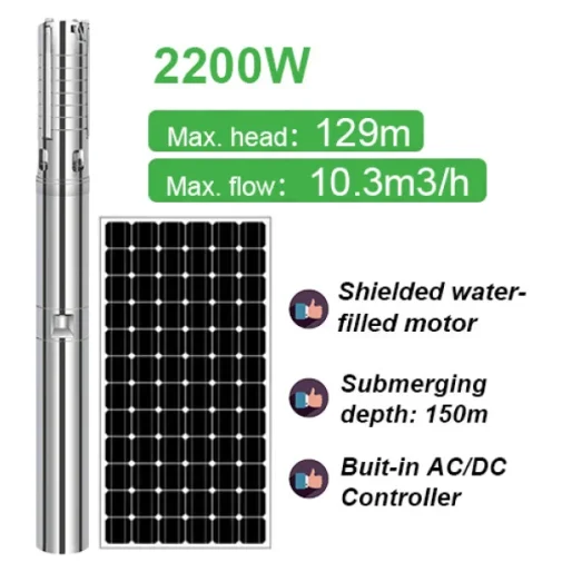 Máy bơm năng lượng mặt trời AC/DC 3HP DIFFUL | Pump Pro