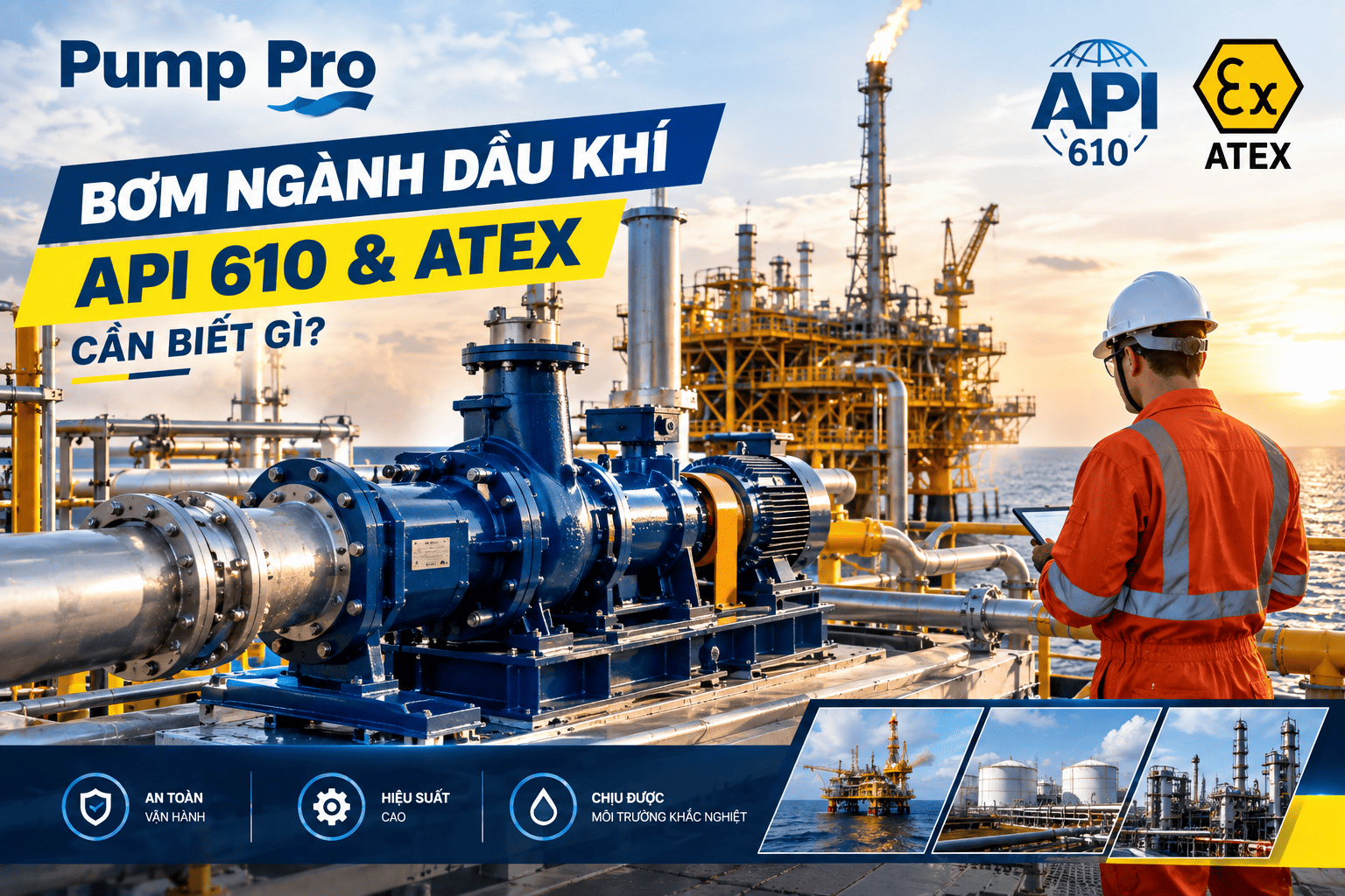Bơm Ngành Dầu Khí: API 610 Và ATEX Cần Biết Gì
