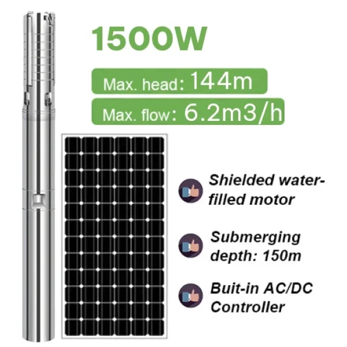 Máy bơm nước năng lượng mặt trời 2HP AC/DC | Pump Pro