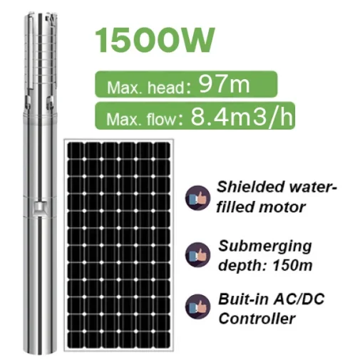 Máy bơm giếng sâu năng lượng mặt trời AC/DC | Pump Pro