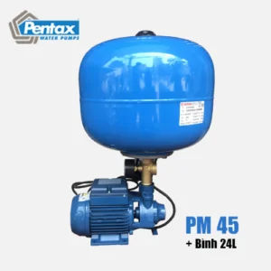 Máy bơm tăng áp Pentax PM 45 – bình đứng (370W) | Pump Pro