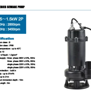 Bơm chìm nước thải MEUDY Model 250B437 | Pump Pro