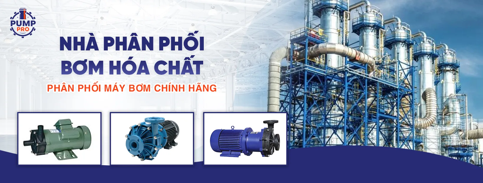 Bơm hóa chất công nghiệp Pump Pro cho nhà máy sản xuất