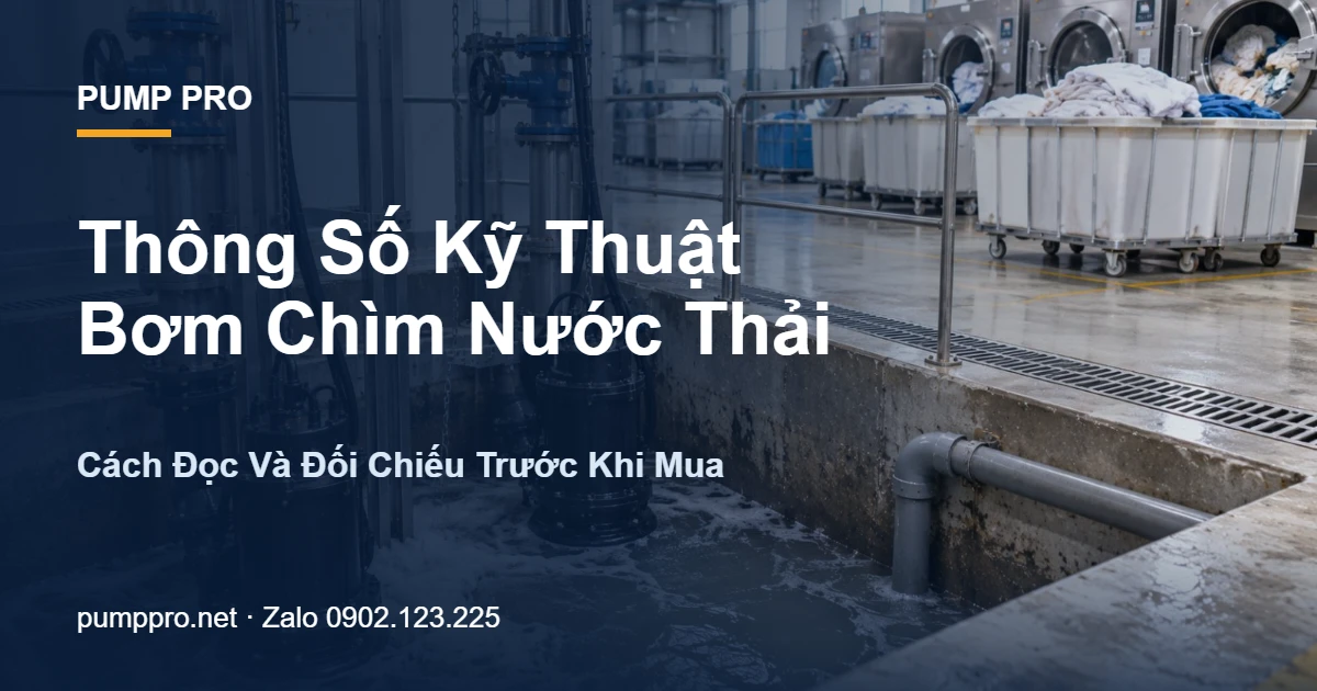 Thông Số Kỹ Thuật Bơm Chìm Nước Thải: Cách Đọc Và Đối Chiếu Trước Khi Mua - Pump Pro