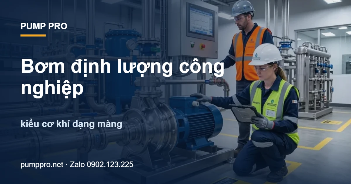 Bơm định lượng công nghiệp kiểu cơ khí dạng màng - Pump Pro
