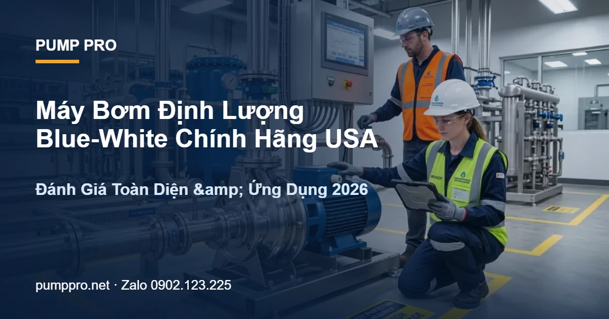 Máy Bơm Định Lượng Blue-White Chính Hãng USA — Đánh Giá Toàn Diện & Ứng Dụng 2026 - Pump Pro