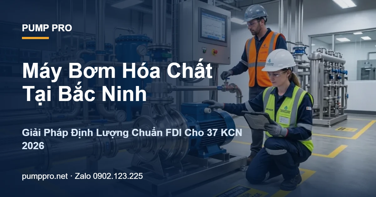 Máy Bơm Hóa Chất Tại Bắc Ninh — Giải Pháp Định Lượng Chuẩn FDI Cho 37 KCN 2026 - Pump Pro