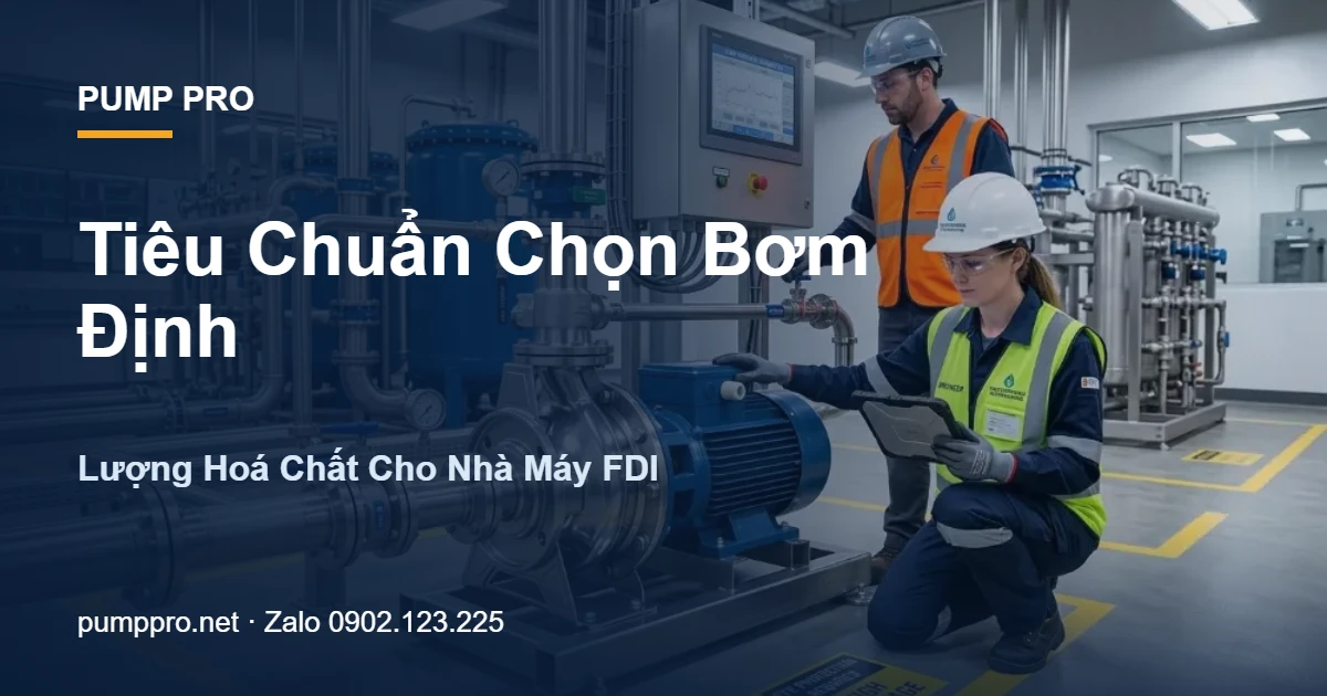 Tiêu Chuẩn Chọn Bơm Định Lượng Hoá Chất Cho Nhà Máy FDI - Pump Pro